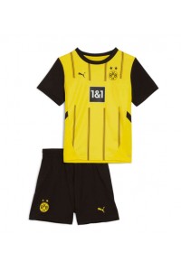 Fotbalové Dres Borussia Dortmund Dětské Domácí Oblečení 2024-25 Krátký Rukáv (+ trenýrky)